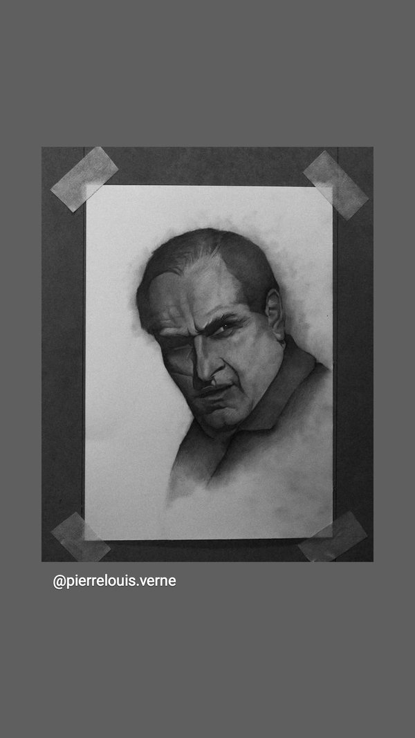 Portrait graphite masculin